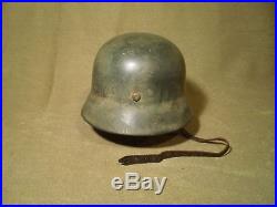 WW2 German Army R A D Steel Helmet with Art Work in the Front Named Excellent