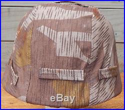 WW2 German Army STEEL HELMET Camouflage Cover ULTRA RARE Pattern UNIQUE