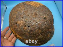 WW2 German Army Wehrmacht Combat Relic Helmet Nice solid relic shell
