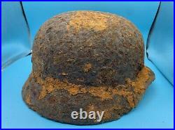 WW2 German Army Wehrmacht Combat Relic Helmet Nice solid relic shell