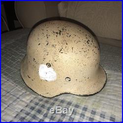 WW2 German Elite Helmet Snow Camo, Size 64