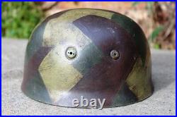 WW2 German Fallschirmjäger M38 Helmet good looking camouflage- museum replica