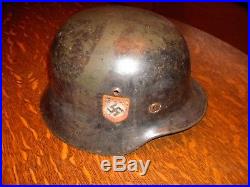 WW2 German Field Police Helmet M-35 original