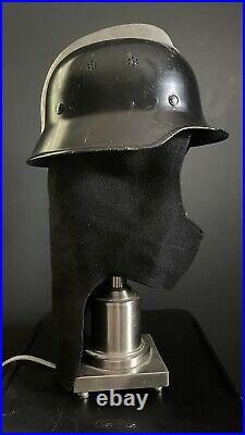 WW2 German Fireman's Helmet With Full Head Protective Liner Marked VDNS