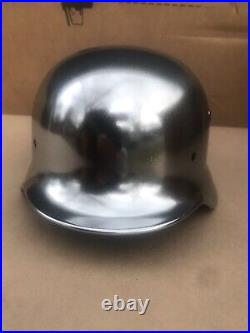 WW2 German Helmet Chromed NICE