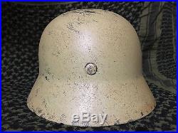 WW2 German Helmet M35/62 Luftwaffe Tropical