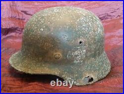 WW2 German Helmet M35 M40 M42 Original Wehrmacht bullet struck Dug relic