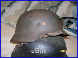 WW2 German Helmet M35 SE66 Liner band (partial liner) Chin Strap Original Paint