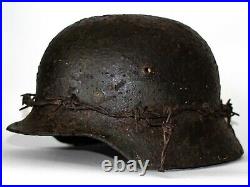 WW2 German Helmet M35 Size 60. The Battle for Stalingrad. World War II Relic