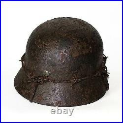 WW2 German Helmet M35 Size 60. The Battle for Stalingrad. World War II Relic