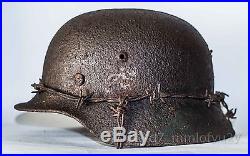 WW2 German Helmet M35 Size 62. The Battle for Stalingrad. Relic Rare