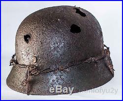 WW2 German Helmet M35 Size 62. The Battle for Stalingrad. Relic Rare
