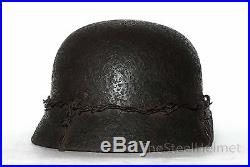 WW2 German Helmet M35 Size 64. The Battle for Stalingrad. WW II Relic Rare