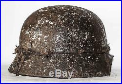 WW2 German Helmet M35 Size 66 + Dog Tag Soldier. The Battle for Stalingrad