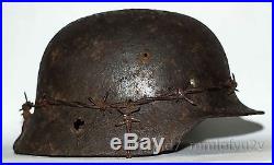 WW2 German Helmet M35 Size 66. The Battle for Stalingrad. Relic Rare