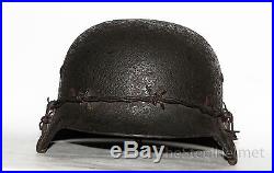 WW2 German Helmet M35 Size 66. The Battle for Stalingrad. WW II Relic Rare