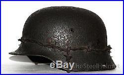 WW2 German Helmet M35 Size 66. The Battle for Stalingrad. WW II Relic Rare