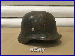 WW2 German Helmet M35 Wehrmacht Stahlhelm M35 original equipment dug relic liner