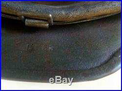 WW2 German Helmet M35 original with half wire basket