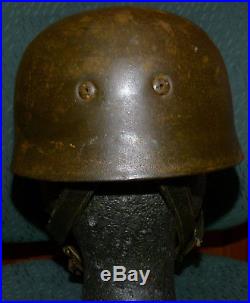 WW2 German Helmet M38 Paratrooper Fallschirmjäger with Leather Liner