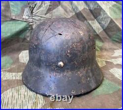 WW2 German Helmet M40 64 SD leather liner chinestrap Original Wehrmacht
