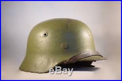 WW2 German Helmet M40 Camo ET64 1941 WWII