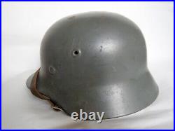 WW2 German Helmet M40 Q62 Batch#DN 110 Original Untouched with Liner & Chinstrap