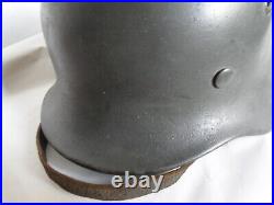 WW2 German Helmet M40 Q62 Batch#DN 110 Original Untouched with Liner & Chinstrap