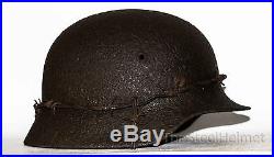 WW2 German Helmet M40 Size 62. The Battle for Stalingrad. WW II Relic Rare