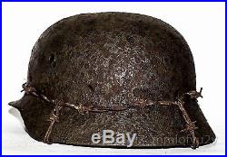WW2 German Helmet M40 Size 64. The Battle for Stalingrad. 2 WK. Relic Rare