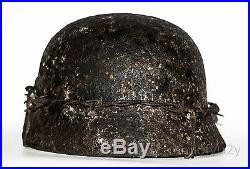 WW2 German Helmet M40 Size 64. The Battle for Stalingrad. WW II Relic Rare
