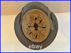 WW2 German Helmet M40 with Liner & Chin Strap. Size 64/56. Named. Orig