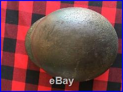 WW2 German Helmet M40 with Museum Quality repro camo paint Q62 orig liner frame