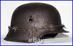 WW2 German Helmet M42 Size 64. The Battle for Stalingrad. 2 WK. Relic Rare