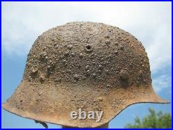 WW2 German Helmet M42 Stalhelm 1943 year