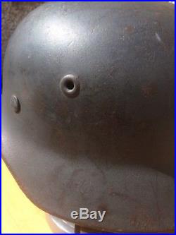 WW2 German Helmet Original With Liner And Chinstrap