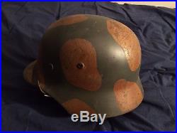WW2 German Helmet-Spring/Summer Camo Single Decal Reproduction Helmet
