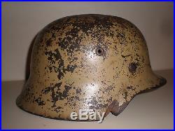 WW2 German Helmet camo Italy front camouflage