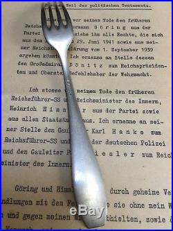 WW2 German Hitler Fork Himmler No Obersalzberg Berghof Eva Braun Helmet Elmetto