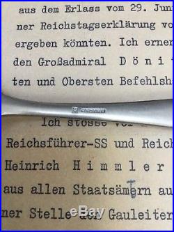 WW2 German Hitler Fork Himmler No Obersalzberg Berghof Eva Braun Helmet Elmetto