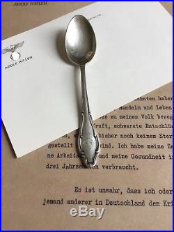 WW2 German Hitler Spoon Tea Obersalzberg berghof Eva Braun Helmet Elmetto