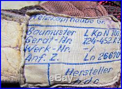 WW2 German Luftwaffe Netted Flight Helmet LKp N 101 Size 57