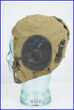 WW2 German Luftwaffe Summer Cloth Flight Helmet LKp S 101 MFG Hersteller