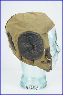 WW2 German Luftwaffe Summer Cloth Flight Helmet LKp S 101 MFG Hersteller