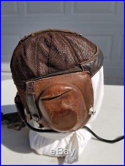 WW2 German Luftwaffe Summer Flight Mesh Helmet Size 57 LKp N 101