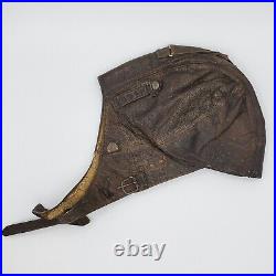 WW2 German Luftwaffe pilot leather helmet hat cap hat aviation fighter original