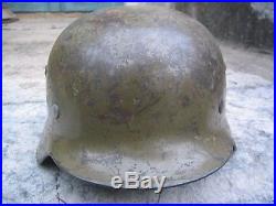 WW2 German M35 Helmet Tropical Afrika paint 66/58cm DAK Elmetto tedesco
