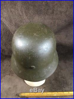 WW2 German M35 Helmet With Original Liner & Strap