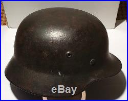 WW2 German M35 Helmet almost complete ORIGINAL WWII