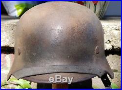 WW2 German M35 Normandy camouflage helmet ORIGINAL